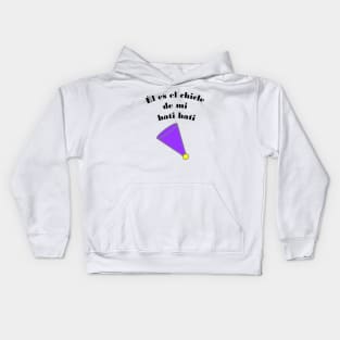 He is the gum ball of my bati bati (Spanish/Venezuelan) Kids Hoodie